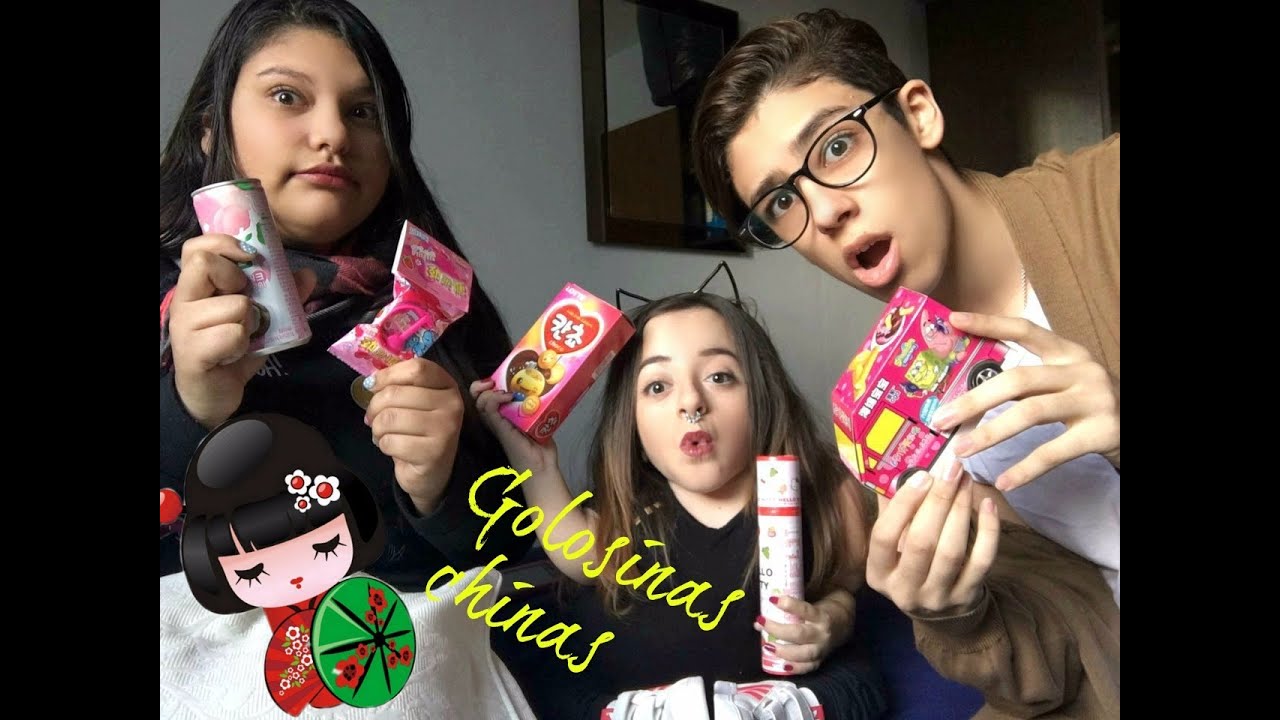PROBANDO GOLOSINAS ASIATICAS CON MIS AMIGOS| Melanie Celeste