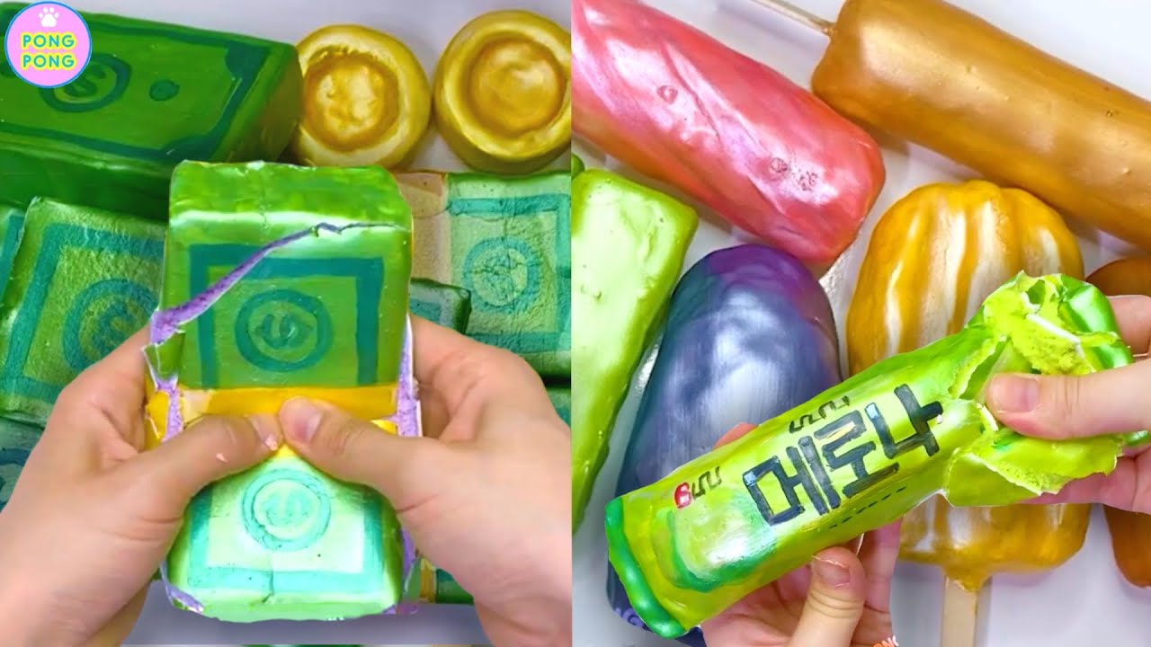 Plaster Clay Cracking 석고점토부수기 영상모음 14