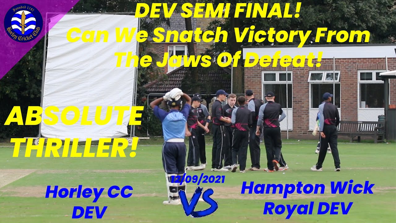 Last Game Of 2021 & ITS A BELTER! DO NOT MISS THIS. Cricket Highlights Horley vs Hampton Wick Royal