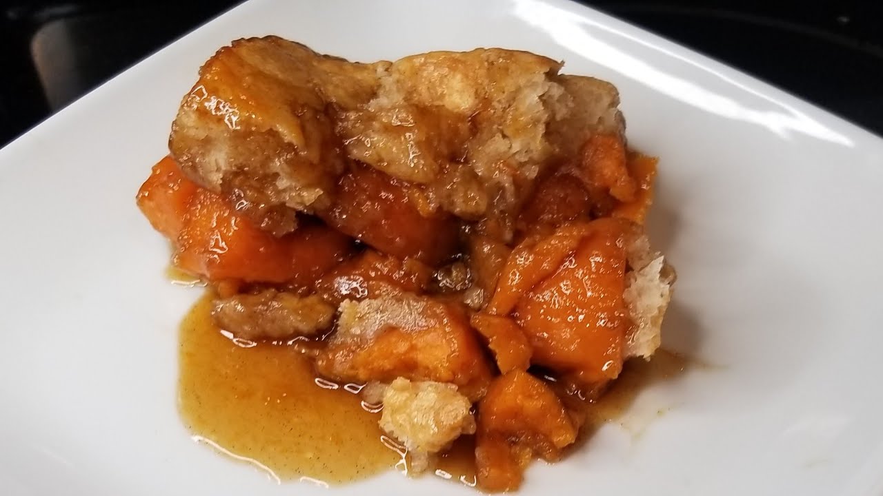 How to make a sweet potato cobbler