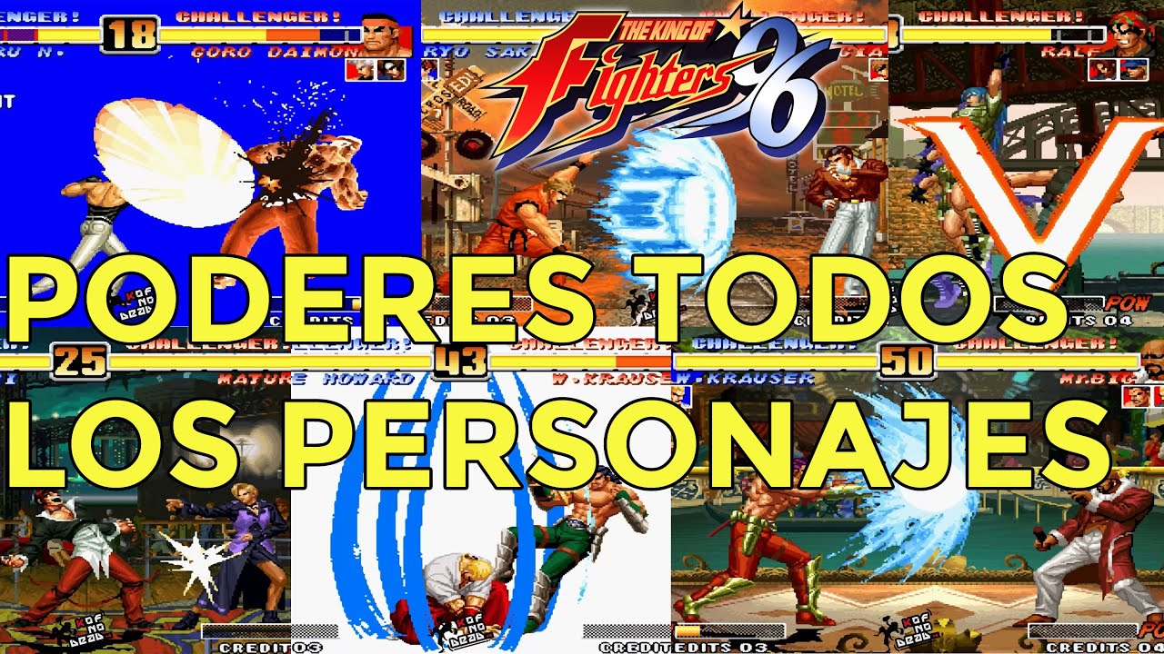 KOF 96 Poderes DM Doble SDM Todos los personajes