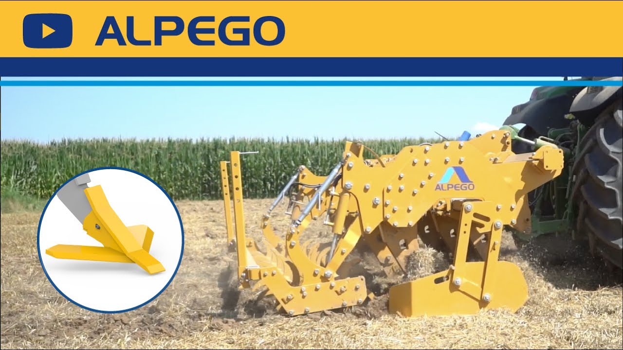 Subsoiler ALPEGO CraKer K-EVO with ALFAST Dek ploughshares