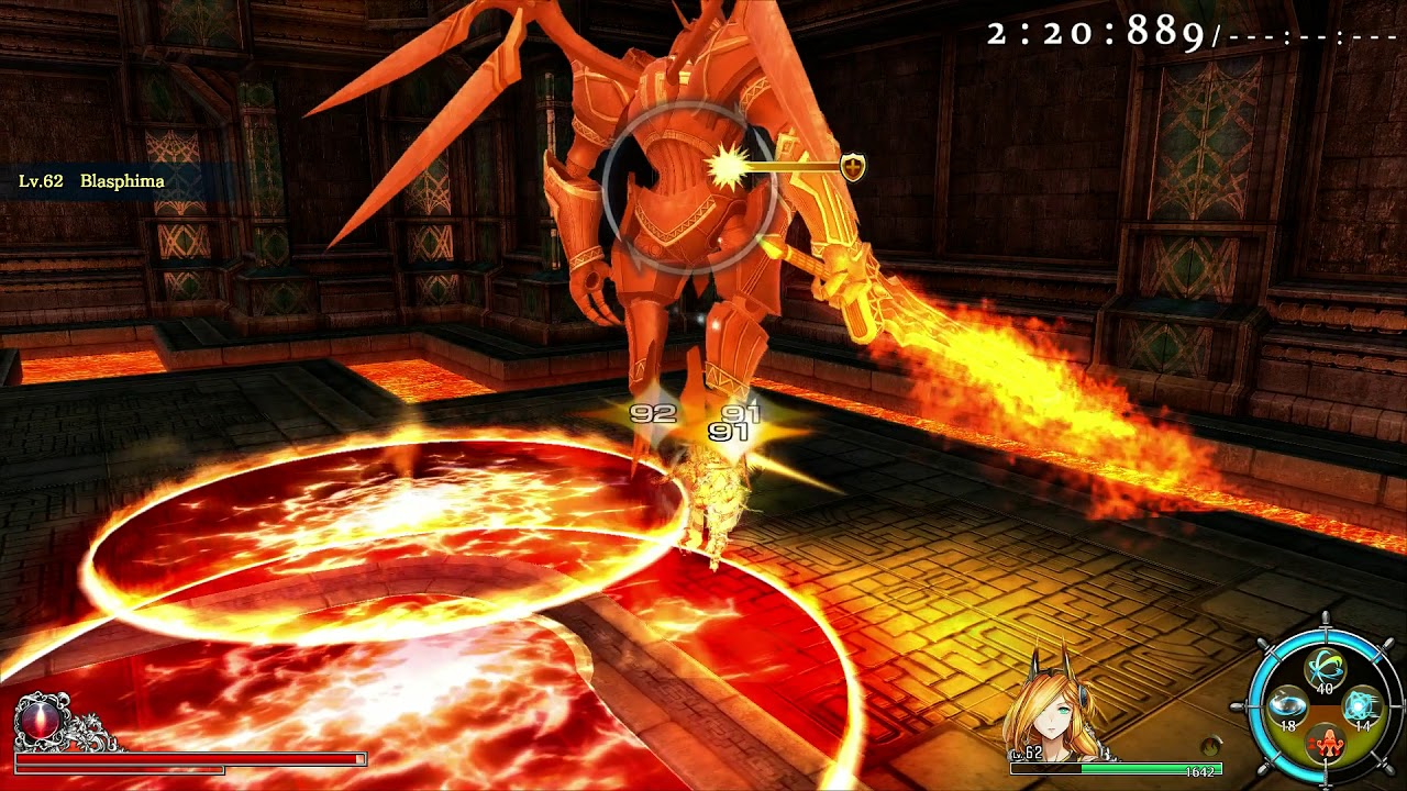 Ys VIII Lacrimosa of Dana The Stalwart Scarlet Shield Blasphima Boss Fight