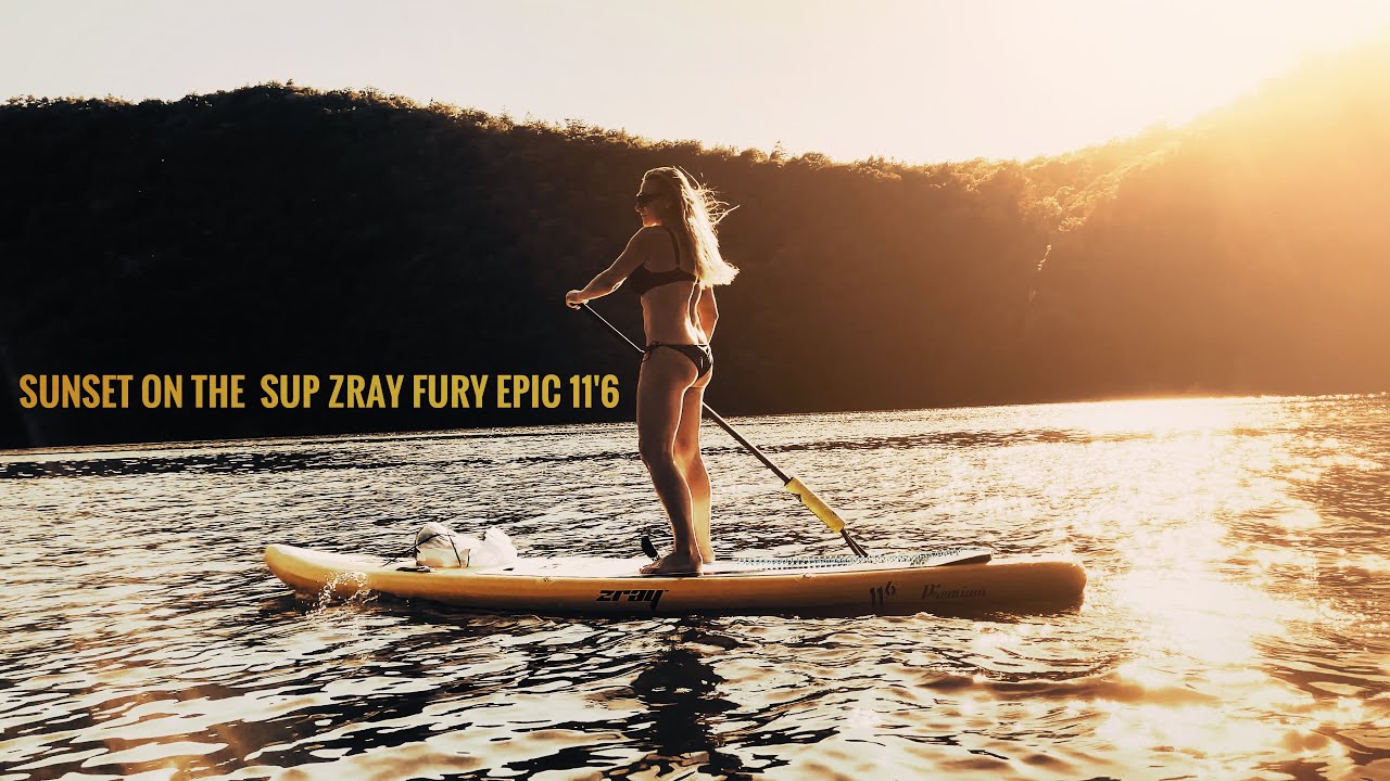 Sunset on The SUP ZRAY FURY EPIC 11'6 - Mobile Filmmaking - iPhone 12 Mini Footage