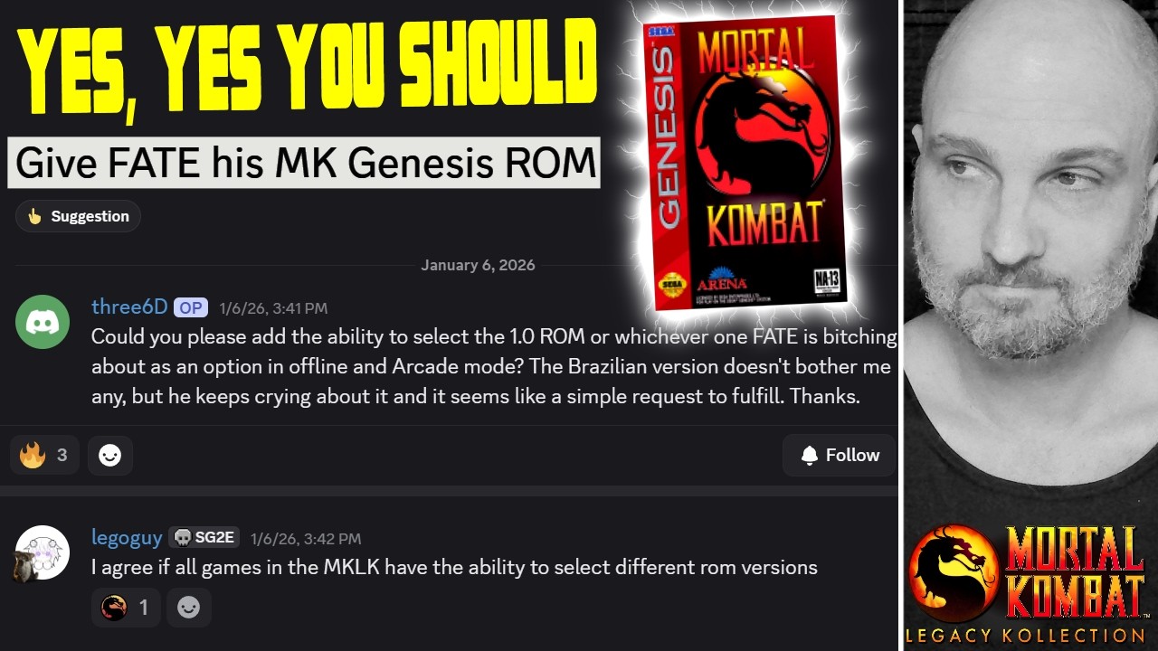 Мой крестовый поход! Оригинальная версия Mortal Kombat для Genesis ДОЛЖНА быть восстановлена ​​в ...