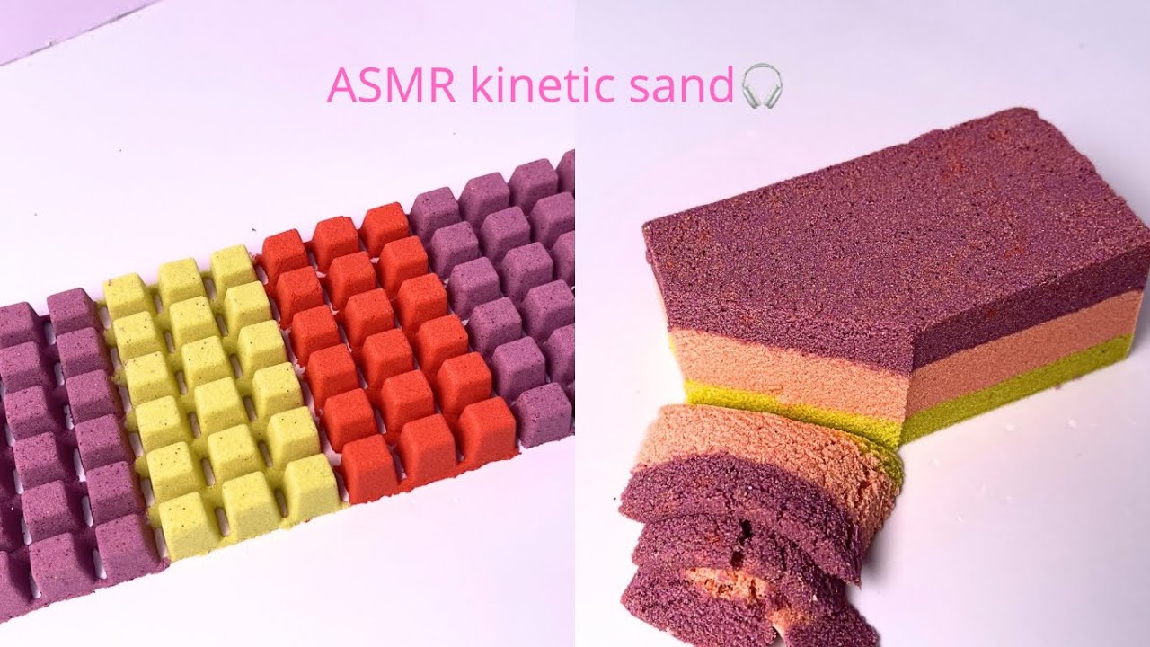ASMR kinetic sand,relaxing sounds