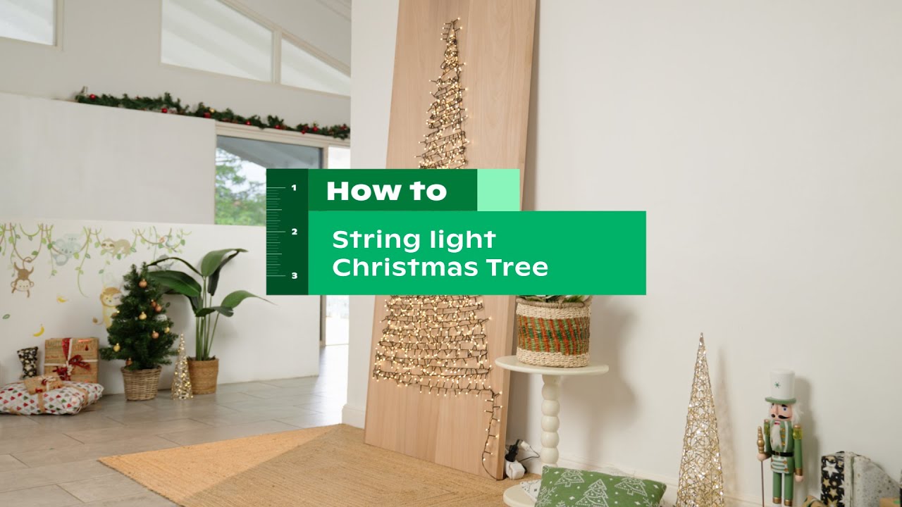 How to: String light Christmas tree