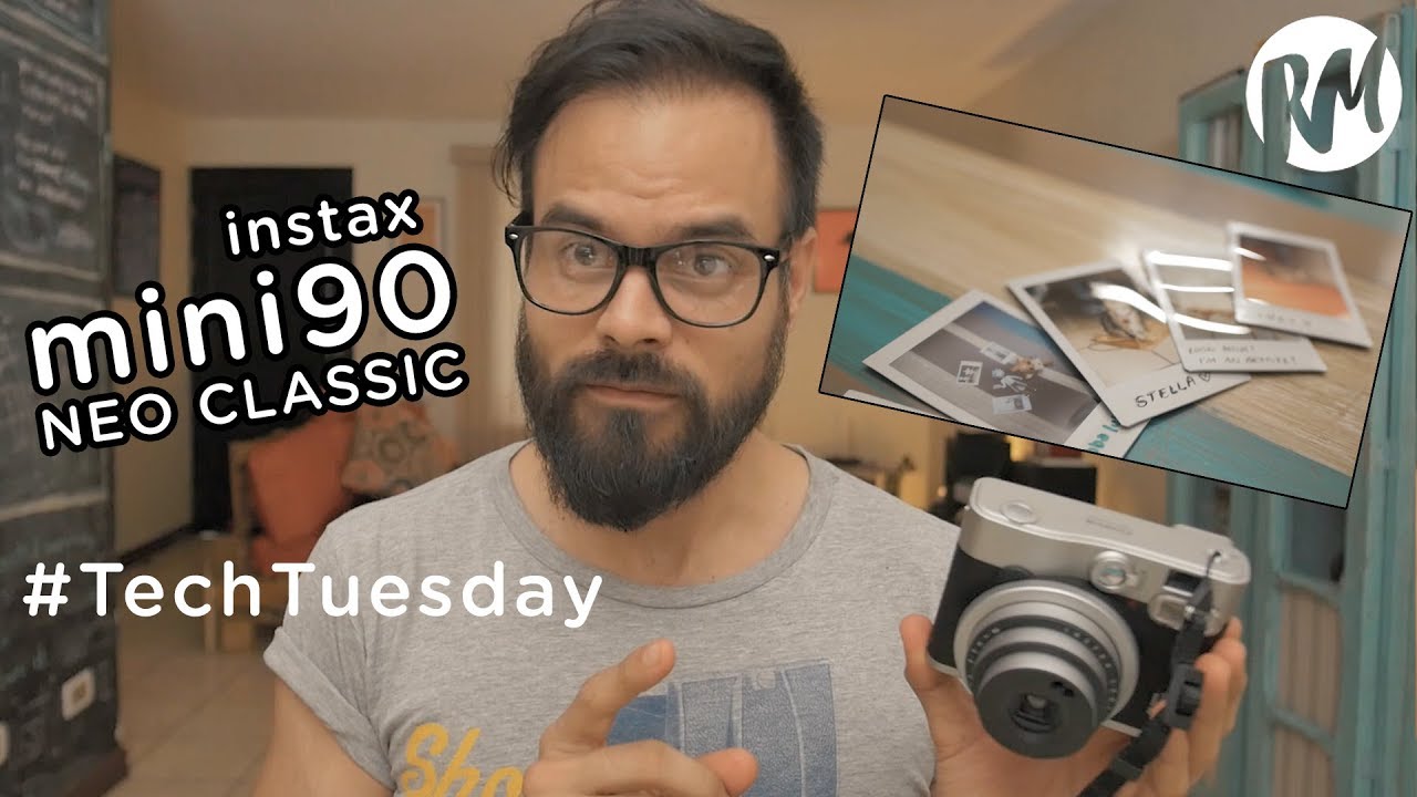 ¡MI PRIMER CÁMARA INSTANTÁNEA! Instax Mini90 Neo Classic (Unboxing, Review) — TechTuesday