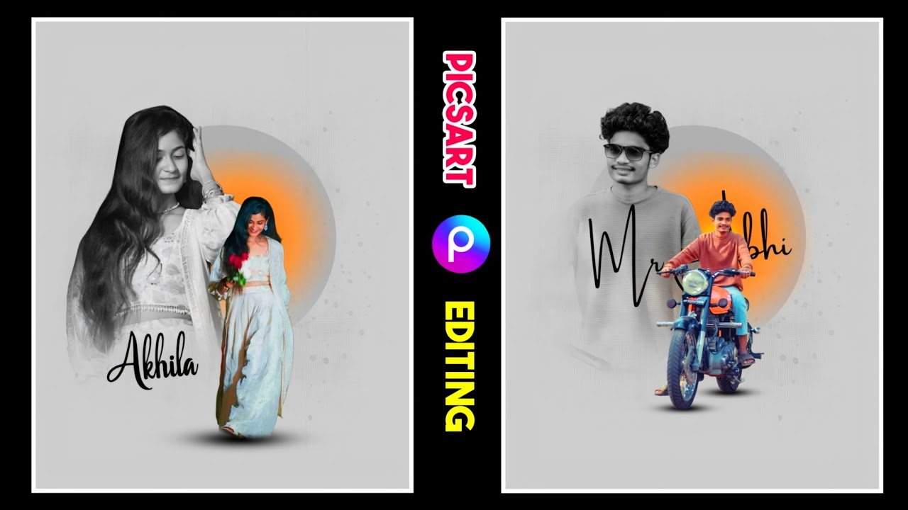 Trending White Stripe Shape Photo Editing in PicsArt Telugu | mahi tech info | PicsArt Photo Editing