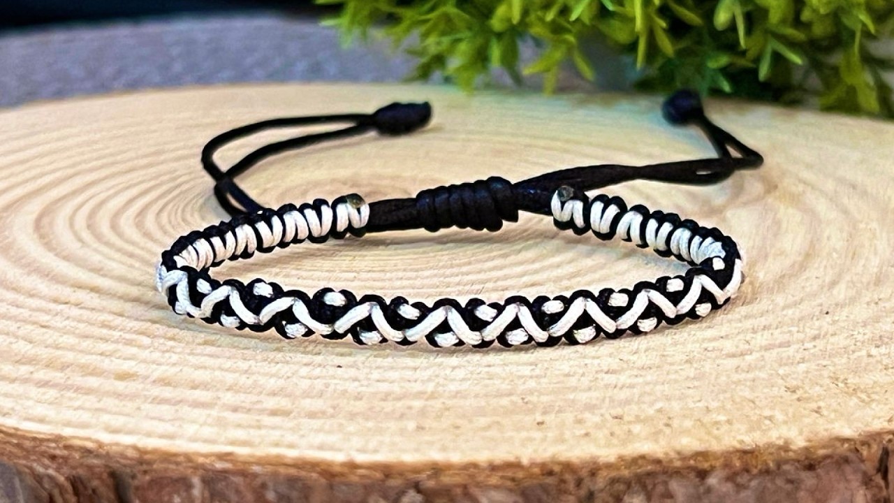 PULSERA DE NUDOS CRUZADOS - El nudo que parece imposible pero se hace en 5 minutos.
