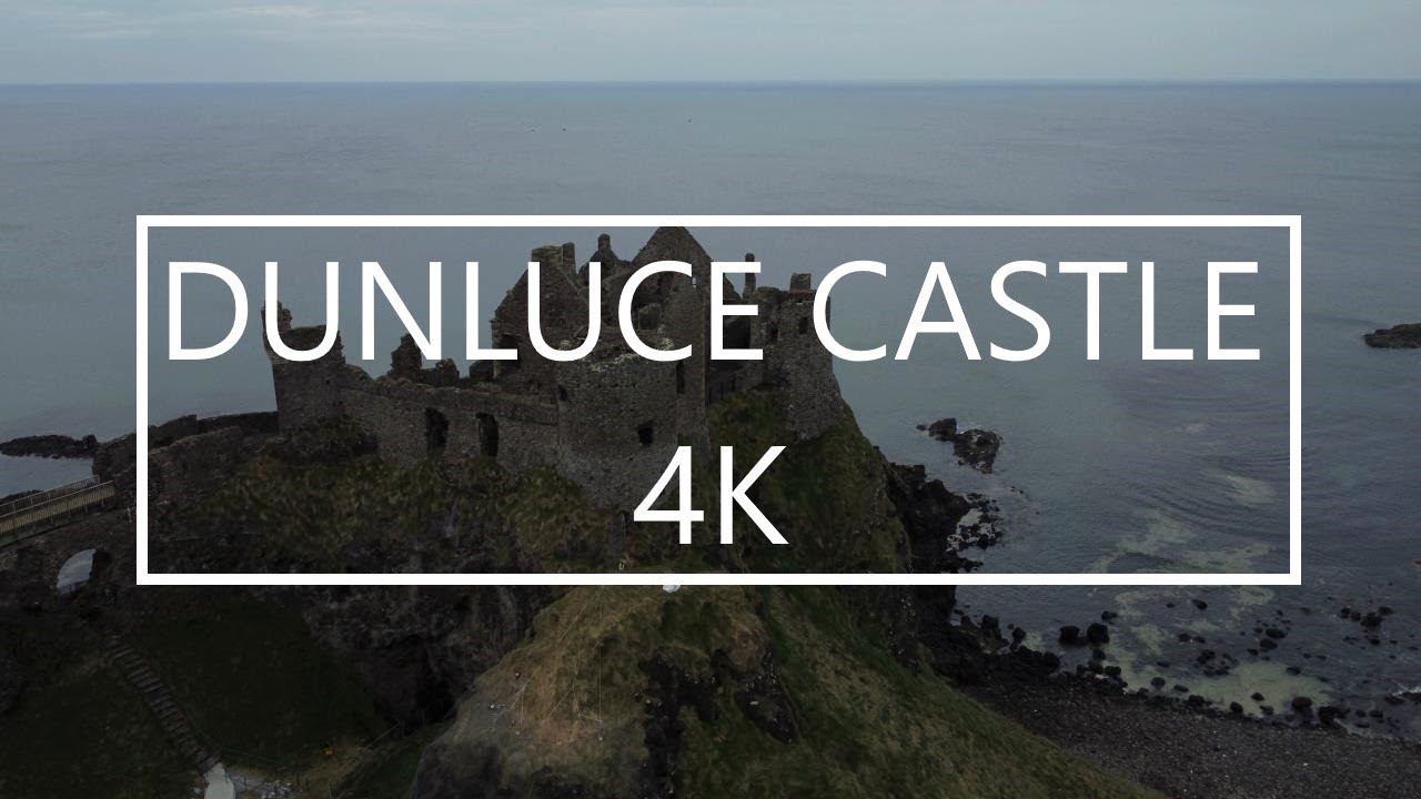 Dunluce Castle, County Antrim, Northern Ireland - 4K DJI mini 2 Drone Footage