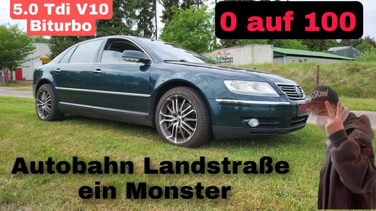 VW Phaeton (Monster) 5.0 Tdi V10 Biturbo, 0 auf 100 mal schauen.Was kann das Drehmoment Monster ?