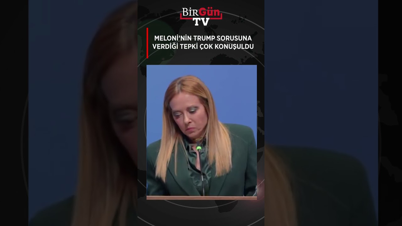 Meloni&rsquo;nin Trump sorusuna verdiği tepki &ccedil;ok konuşuldu! O anlar kamerada&hellip;