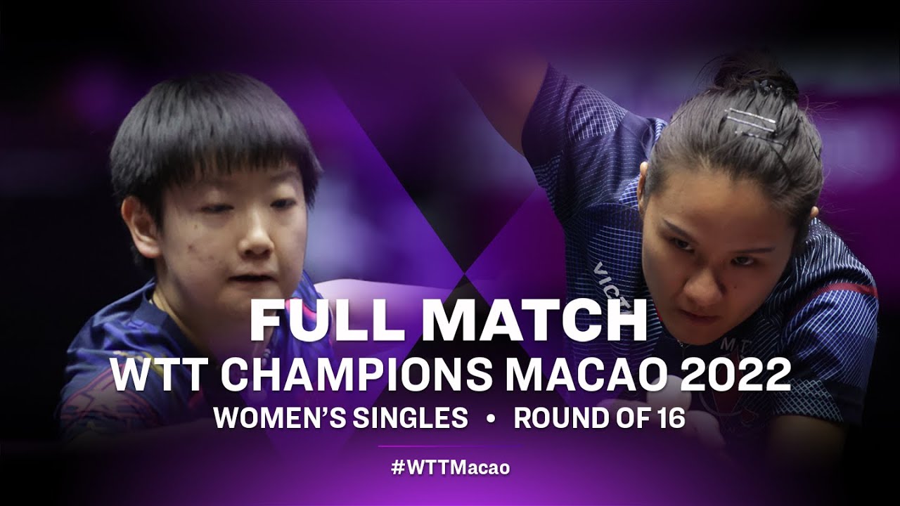 FULL MATCH | SUN Yingsha vs Xiaoxin YANG | WS R16 | WTT Champions Macao 2022