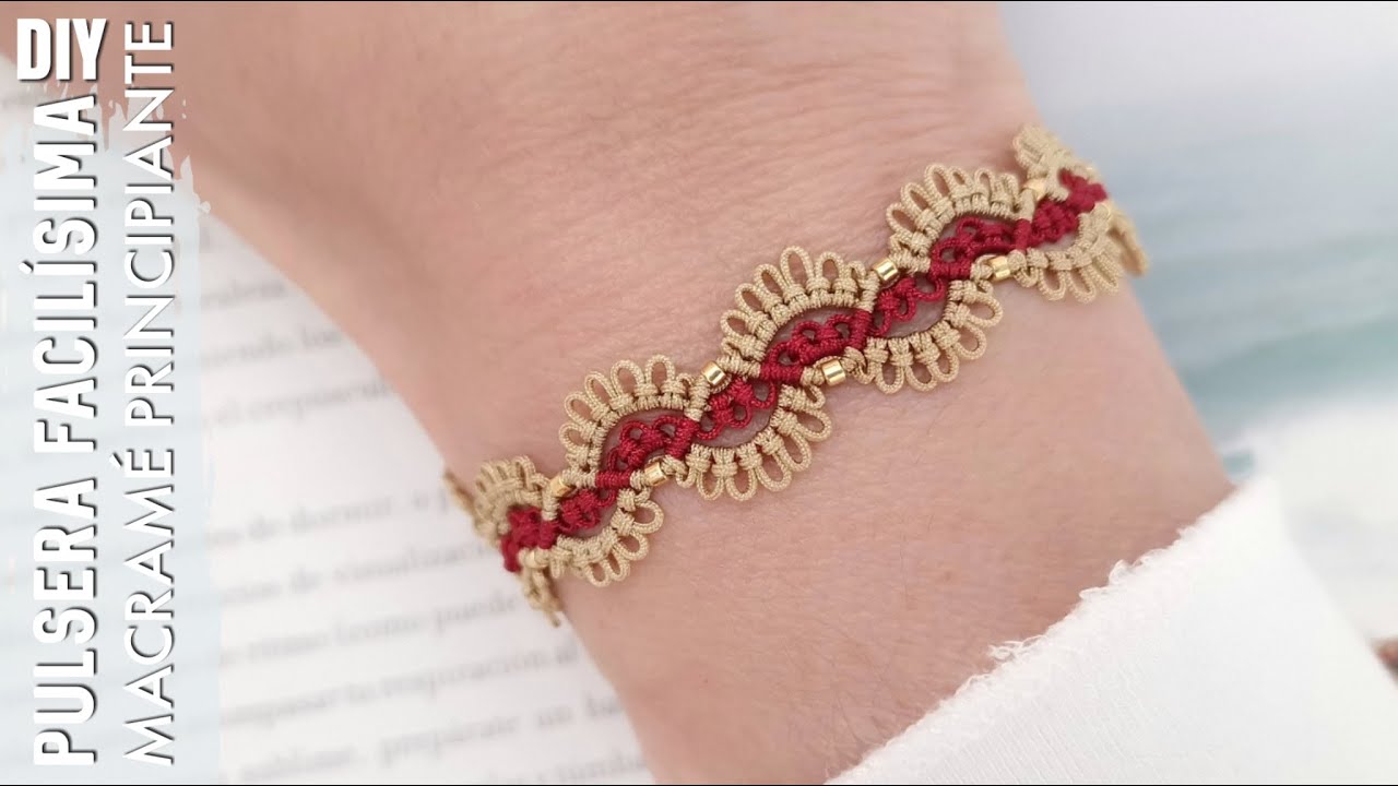 DIY COMO HACER PULSERAS F&Aacute;CIL Y R&Aacute;PIDO | PULSERAS EN MACRAM&Eacute; PARA PRINCIPIANTES