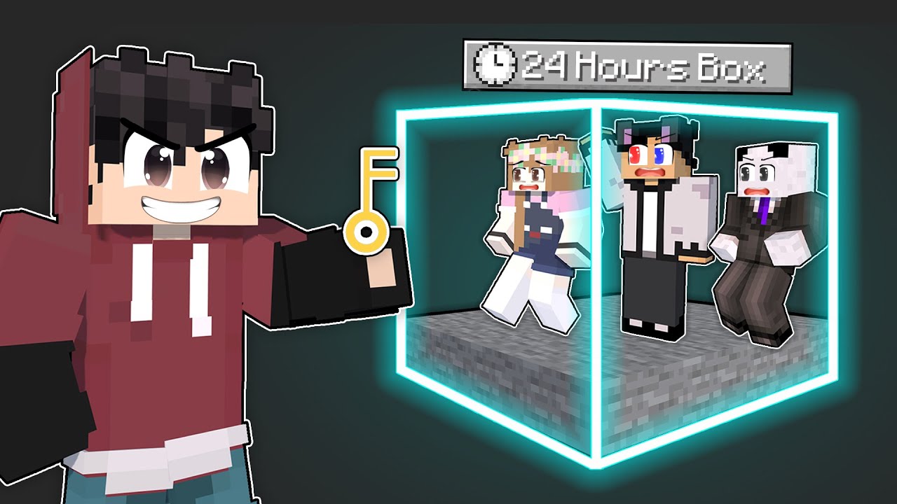 Trapping My Friends in a BOX for 24 Hours!