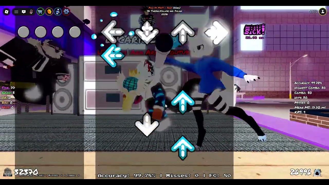 Roblox Funky Friday: Playing random songs with a fan