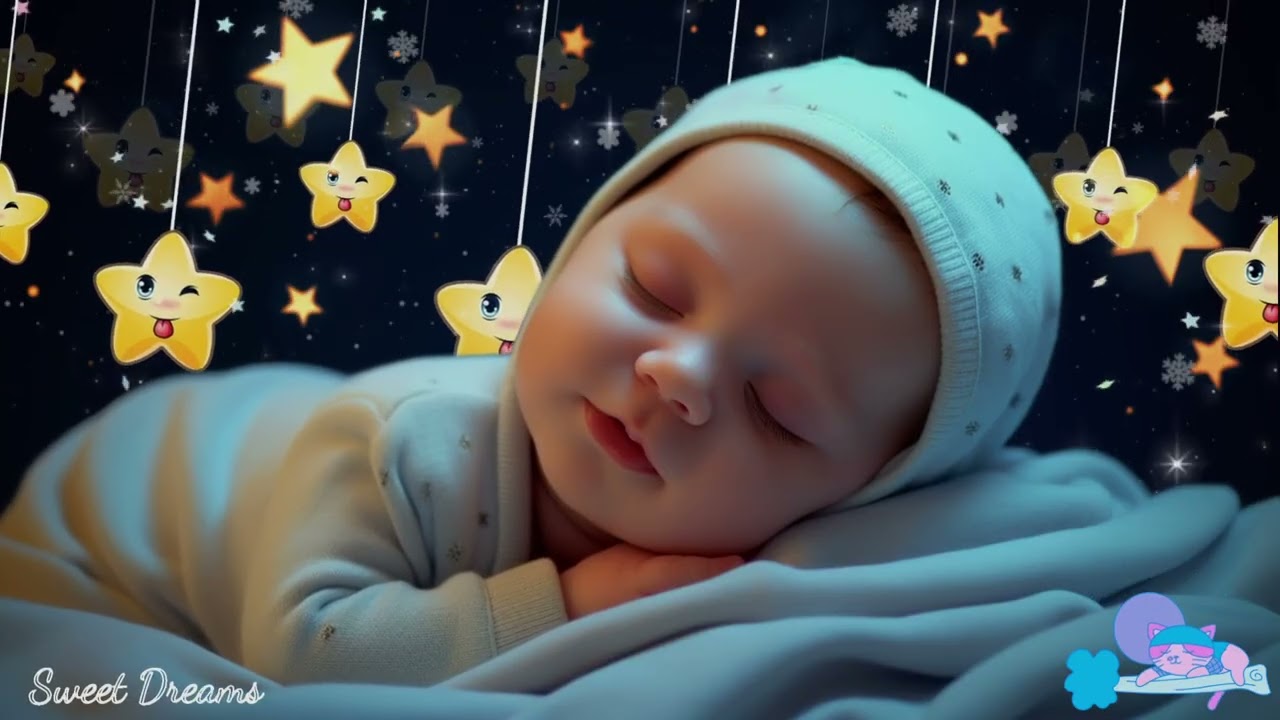 Overcome Baby Insomnia in 3 Minutes 🌙 Mozart & Brahms Lullabies | Brain-Boosting Sleep Music 🎵