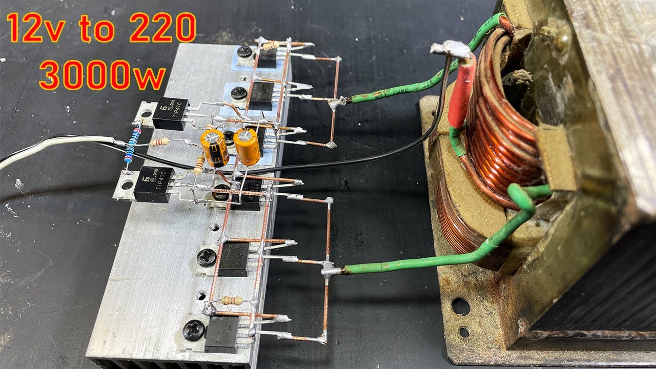Inverter 12v to 220v, 3000w, NO IC @Creative_prodigy_101