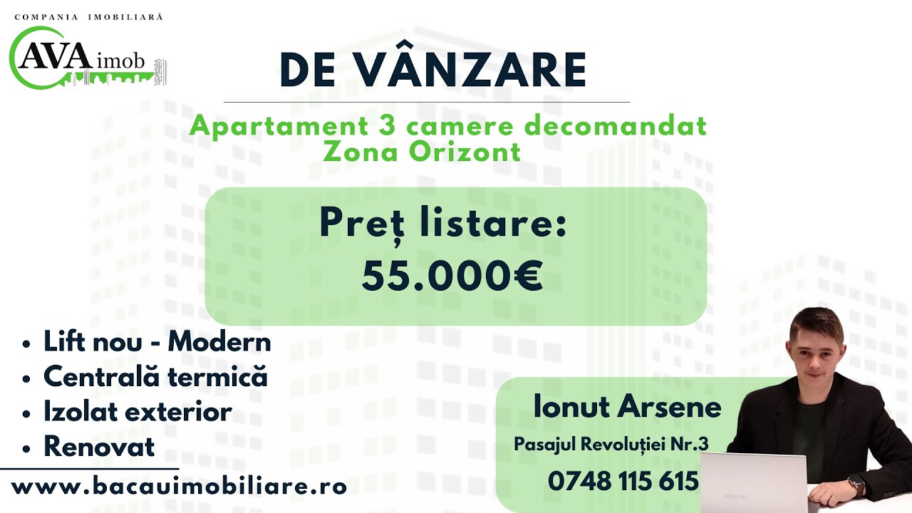 Apartament 3 camere decomandat | 80 MP | Balcon - Zona Orizont