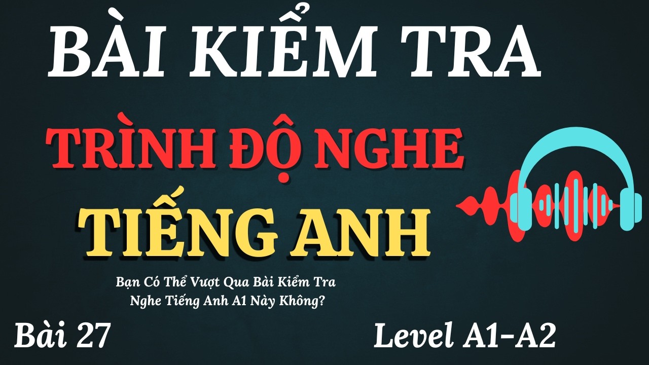 🎧 Test Your English Listening Skills | A1- A2 Level Challenge || Can You Pass This Test?