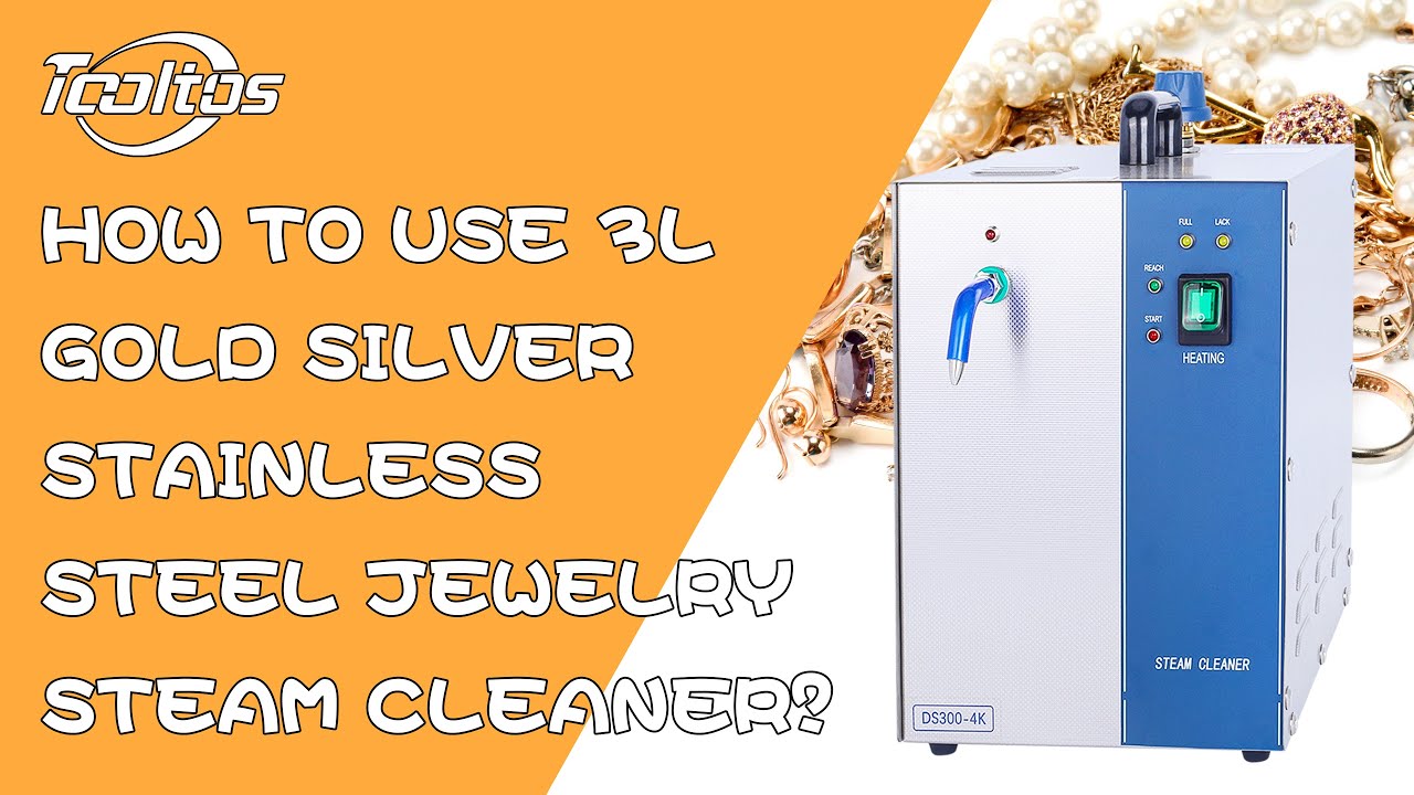 How To Use Tooltos 3L Gold Silver Stainless Steel Jewelry Steam Cleaner?