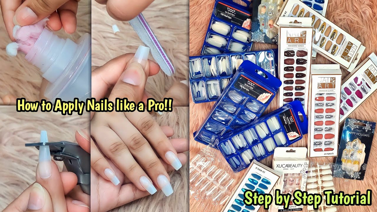 How to: Apply Fake Nails like a Pro || Quick & Easy False Nails tips | Asma Khan