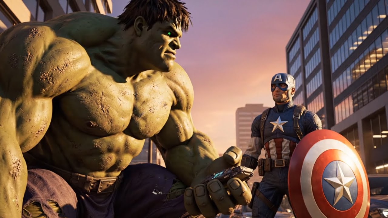 🔥Hulk vs Captain America – Epic Misunderstanding Battle  Action Superhero Movie 8 Minutes.