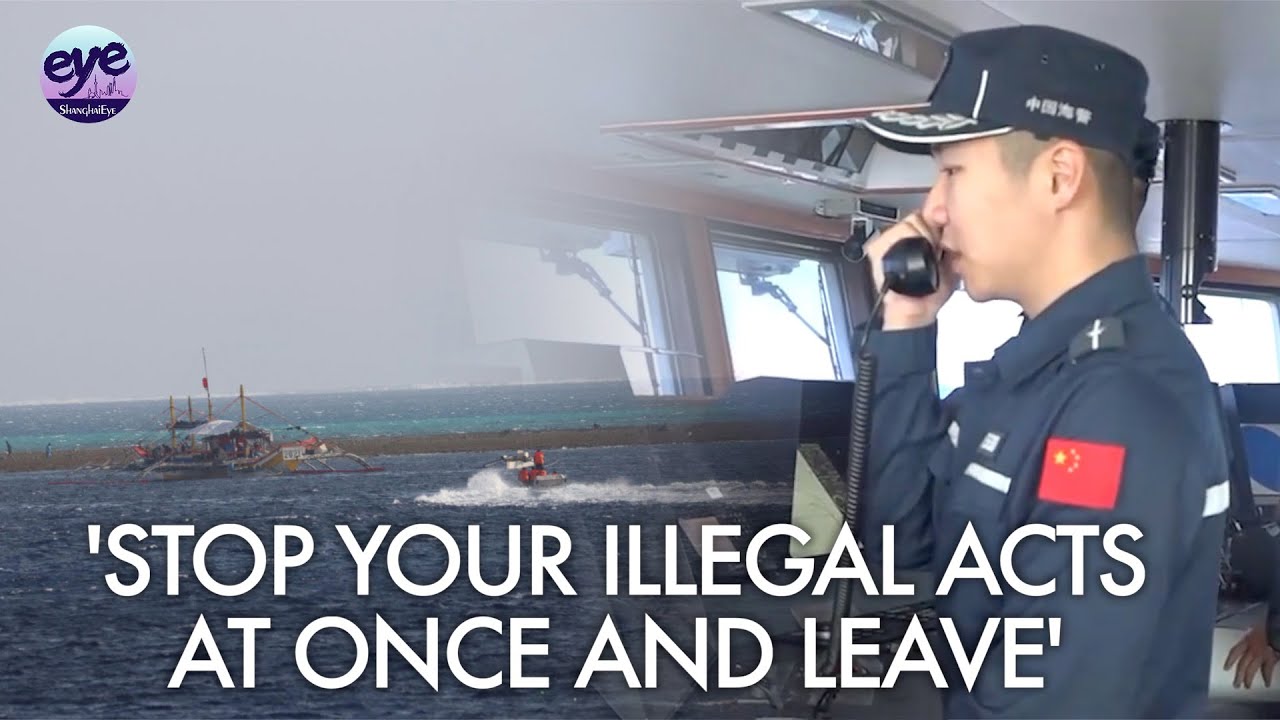 China Coast Guard warned and expelled four Philippine personnel from trespassing on Huangyan Island