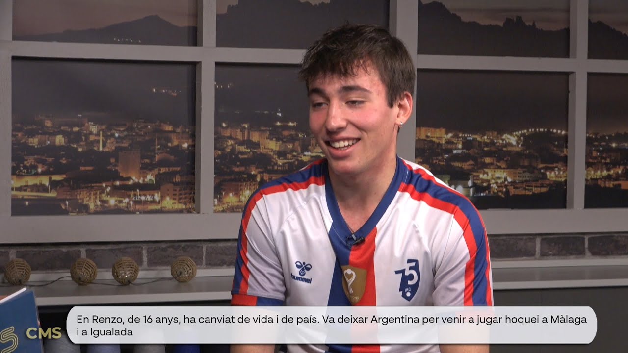D'Argentina a Igualada amb 16 anys per jugar a hoquei: ens visita en Renzo Ferrer