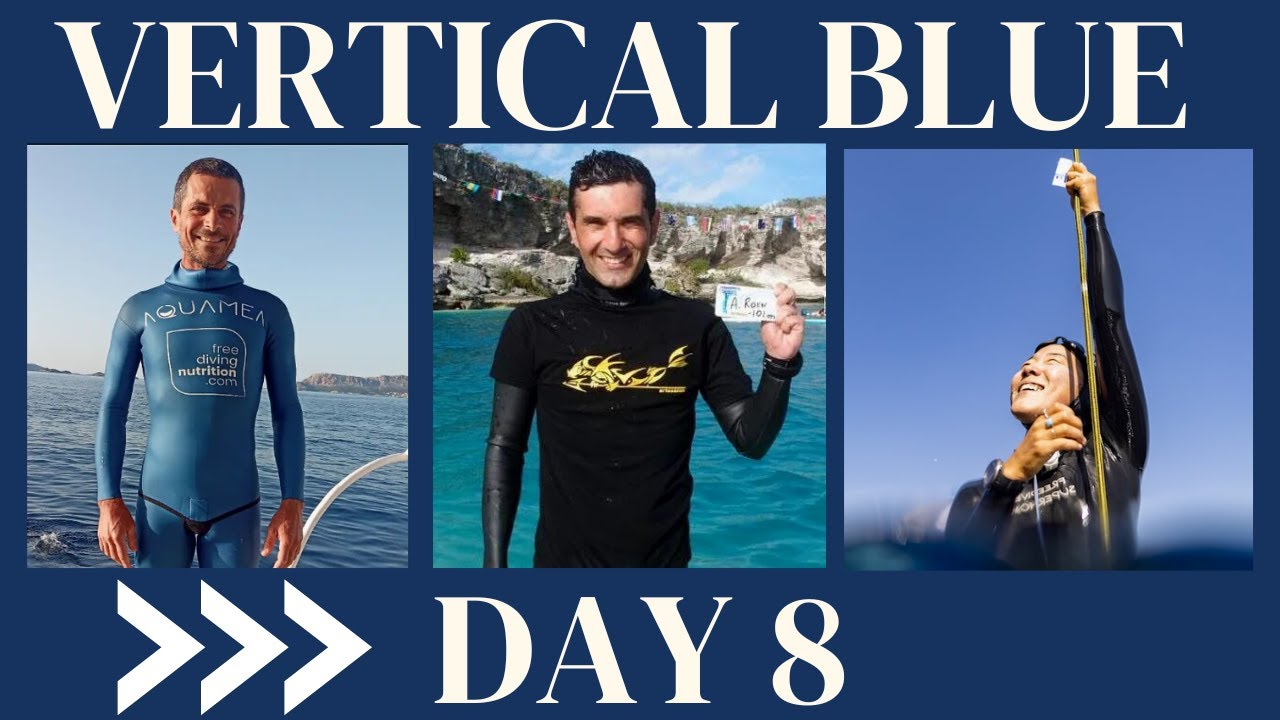 Freediving Competition at Vertical Blue (Davide Carrera, Alfredo Roen, Jung A Kim)