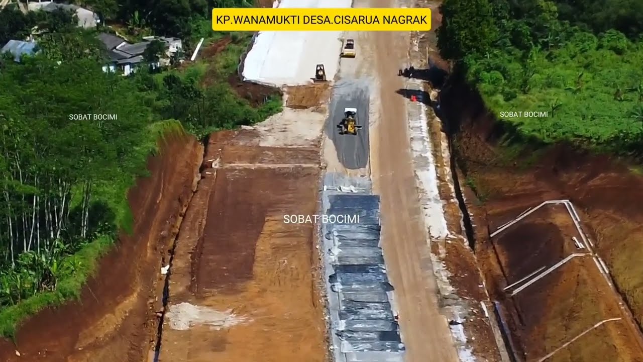 VIDEO DRONE PROYEK TOL BOCIMI 3 JELEGONG NAGRAK 14 FEBRUARI 2026