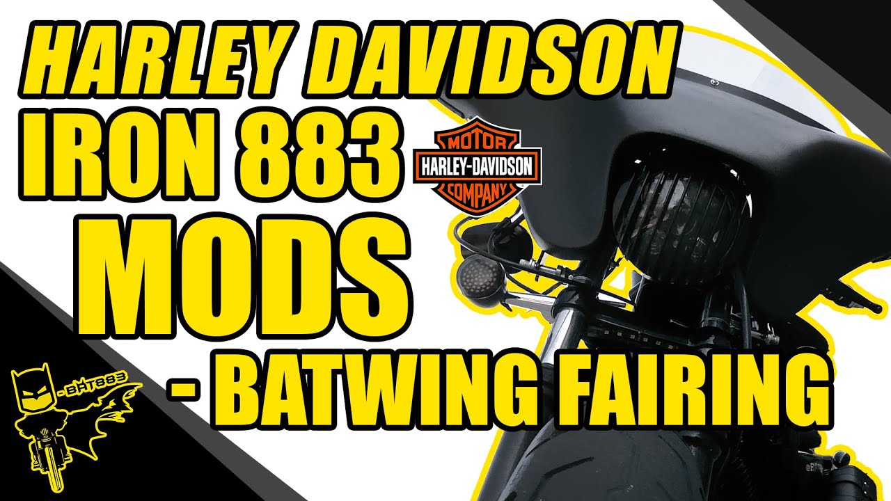 Harley Davidson Iron 883 mods - Batwing Fairing