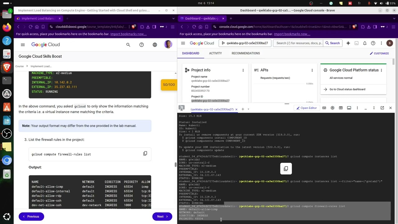 GCP ACE -- 2025 || Lab Getting Started with Cloud Shell and gcloud