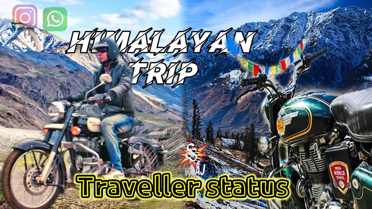 Himachal Pradesh 🔥 Manali 🔥 Himalayan 🔥 bike riders 🔥parudeesa song 🔥 Whatsapp status 🔥bike trip 🔥