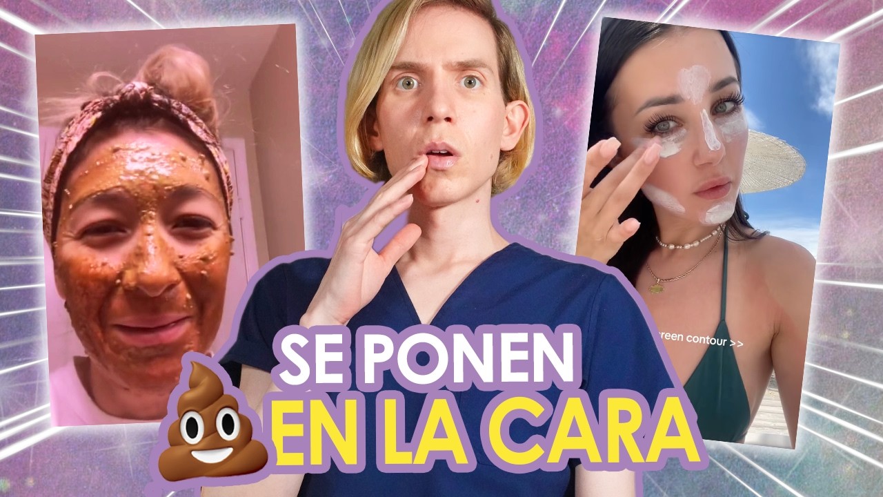 ¿¡💩 en la cara!? TENDENCIAS de skincare de TIK TOK que NO DEBES CREER o PROBAR - Simon Scarano