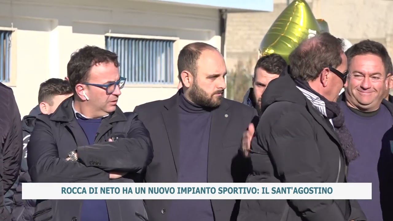 ROCCA DI NETO HA UN NUOVO IMPIANTO SPORTIVO: IL SANT'AGOSTINO