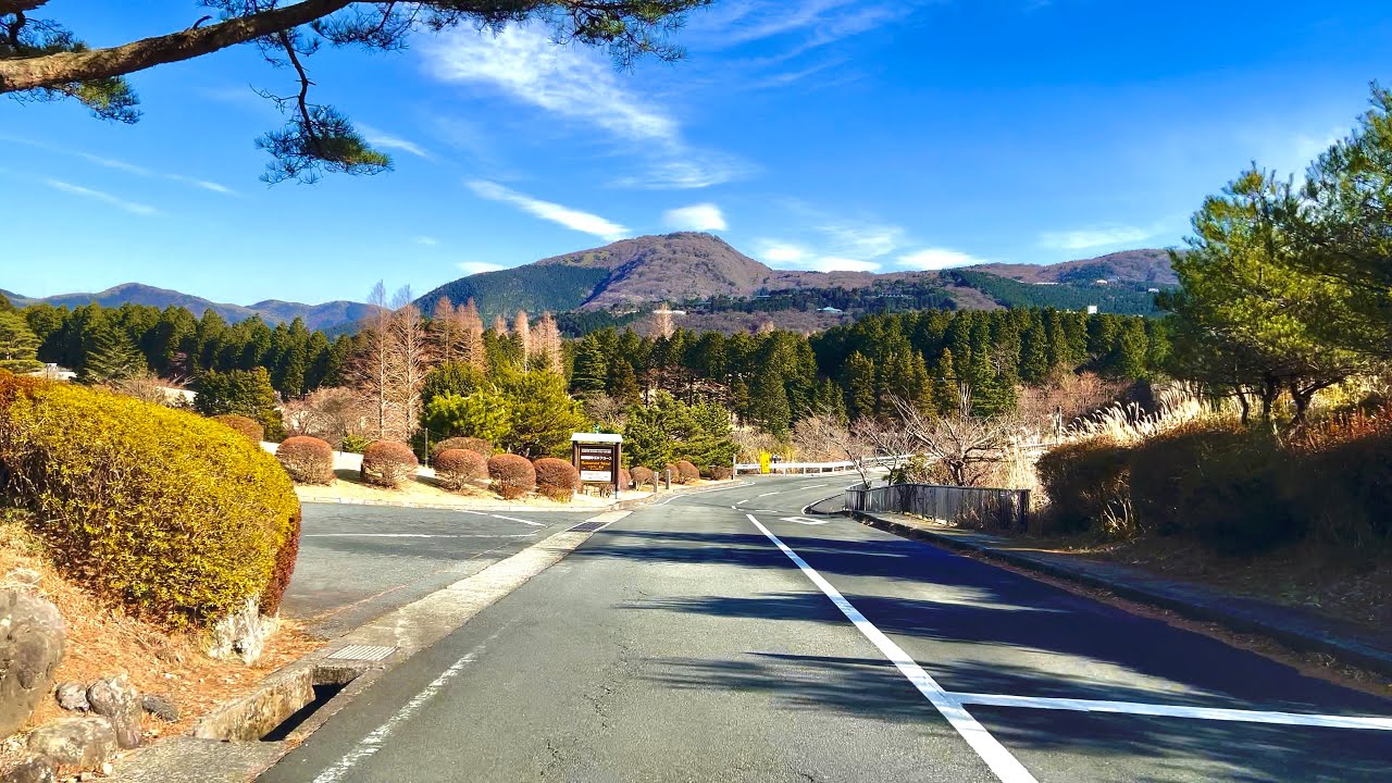 JAPAN Road Trip 2021-01-04 | Driving from Hakone Ashinoko Skyline to Ōwakudani Geothermal Valley