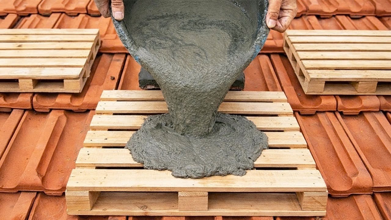 Миллионы людей не знают этого секрета!! Залейте цемент в деревянные поддоны и посмотрите, что получи