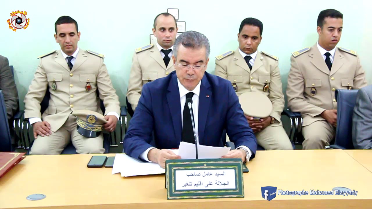 حفل تنصيب رجال السلطة الجدد الذين تم تعينهم باقليم تنغير في الحركة الانتقالية الأخيرة .