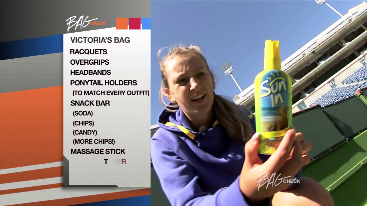 Victoria Azarenka brings so many snacks on court | Bag Check