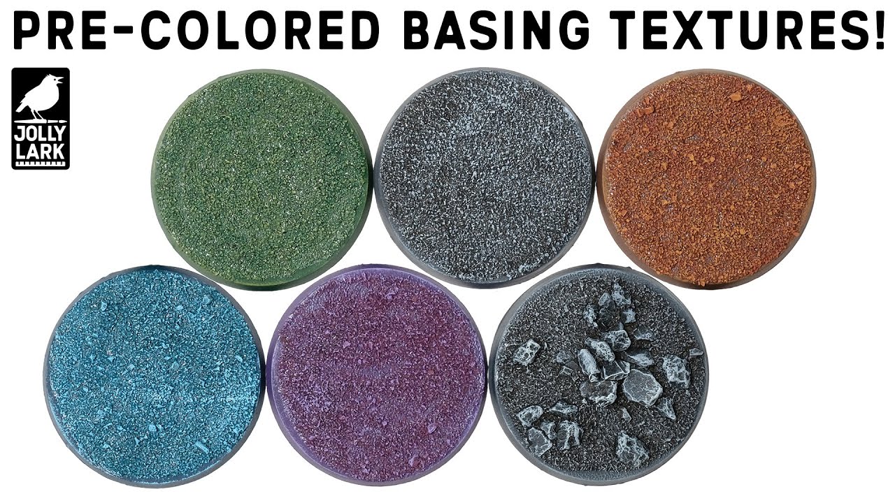 How to Use the Six New Pre-colored Basing Textures from Jolly Lark!