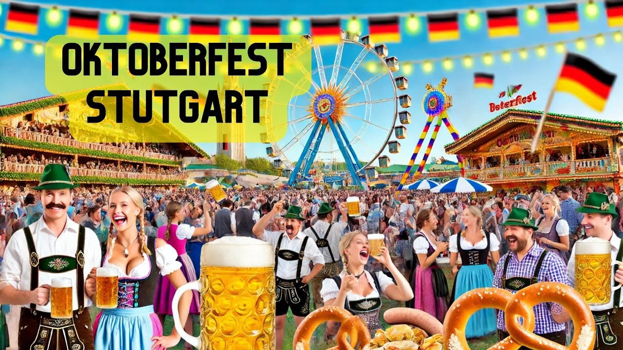 Oktoberfest Stuttgart Germany - ජර්මනියේ තියෙන ලොකුම බියර් සැණකෙළි වලින් එකකට යමු #oktoberfest