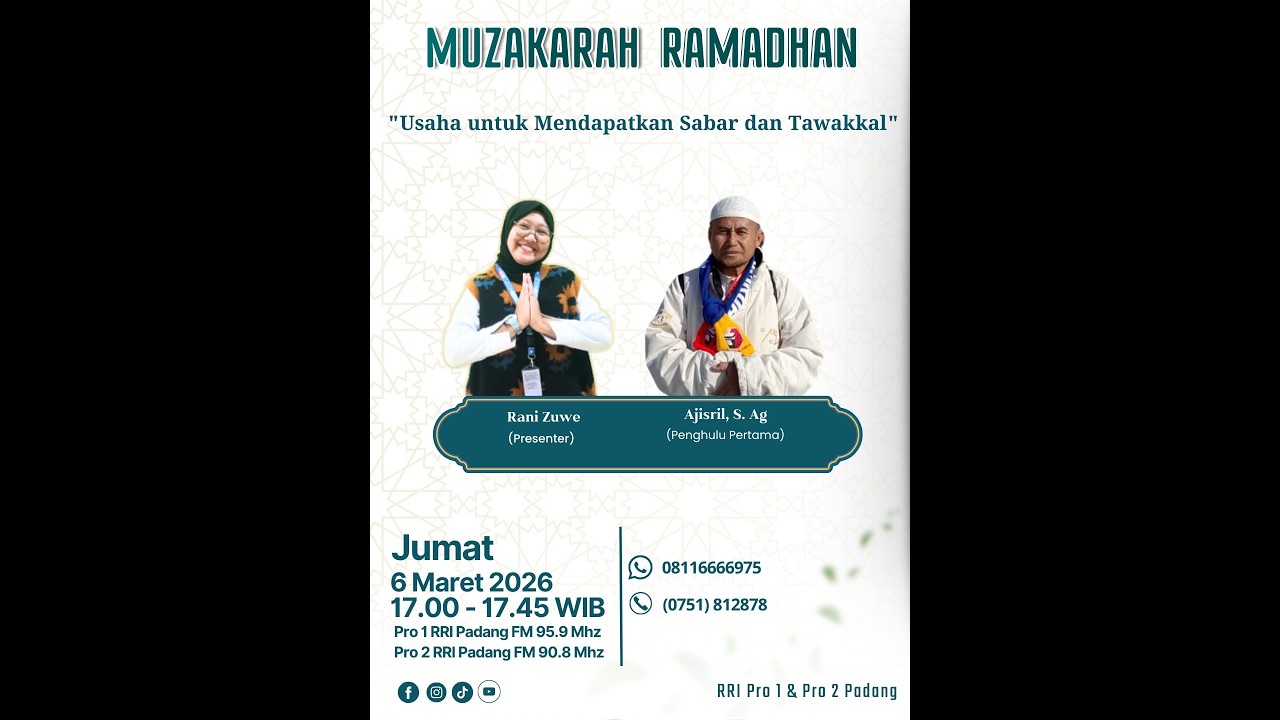 MUZAKARAH RAMADHAN || JUMAT, 6 MARET 2026