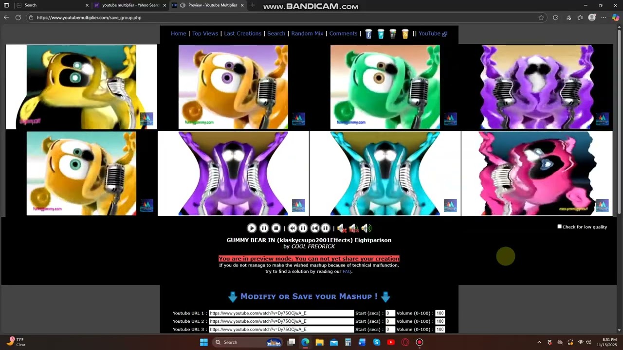 GUMMY BEAR (klaskycsupo2001Effects)