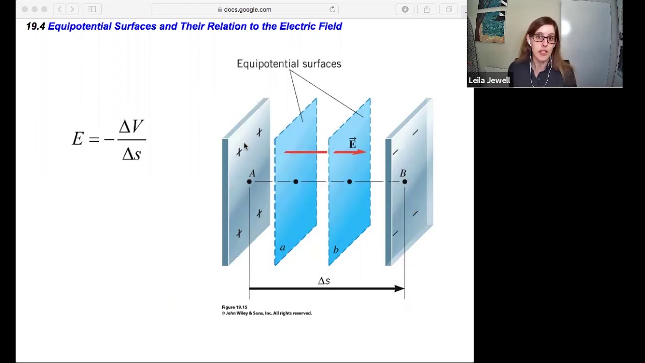 phys2b ch19.4 Equipotential Surfaces and Their Relation to the Electric Field