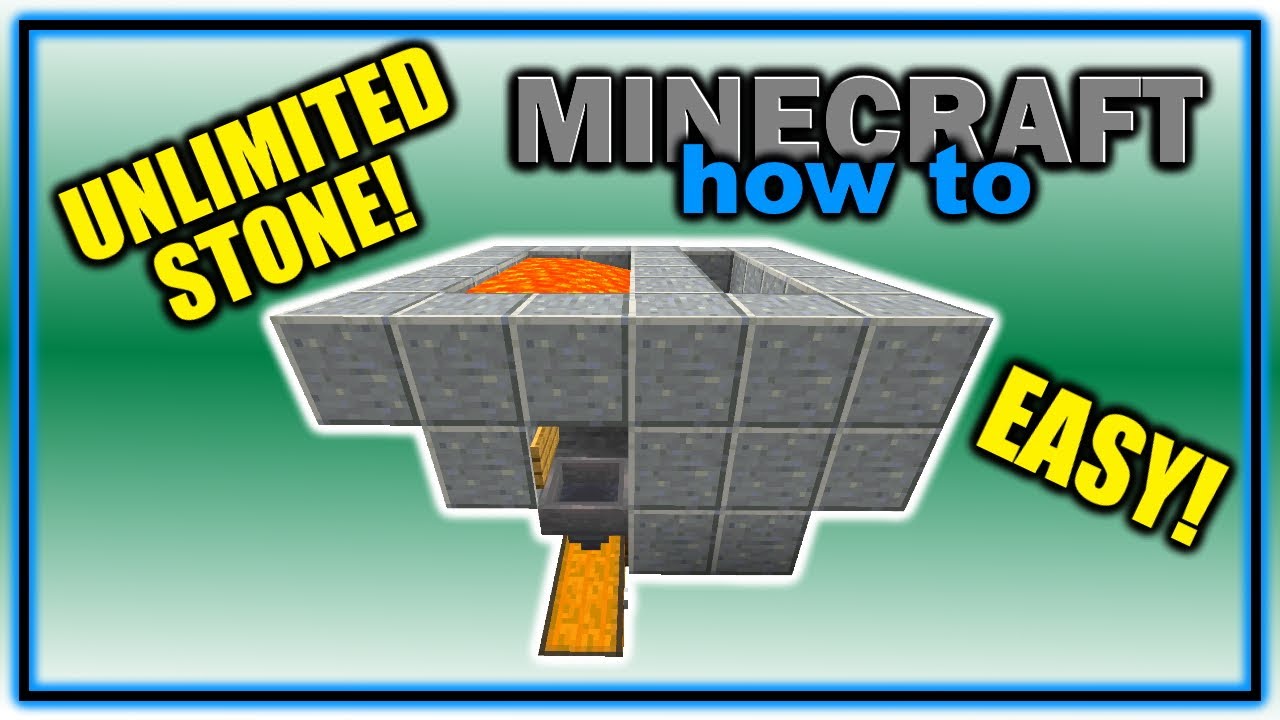 How to Make an EASY Stone Generator in Minecraft! | Easy Minecraft Tutorial