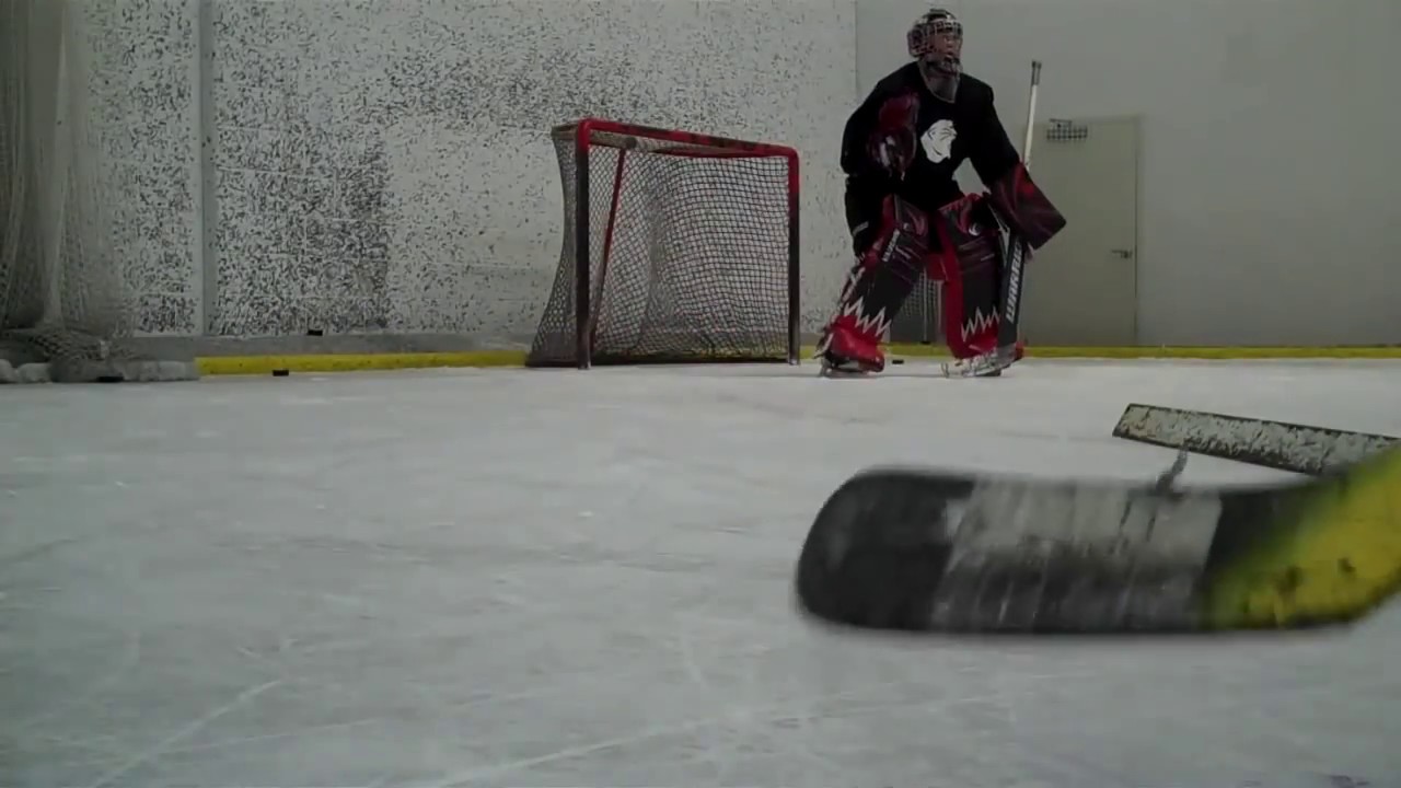 Charlie Lindgren Goalcrease Training 2011.Reactivity drills