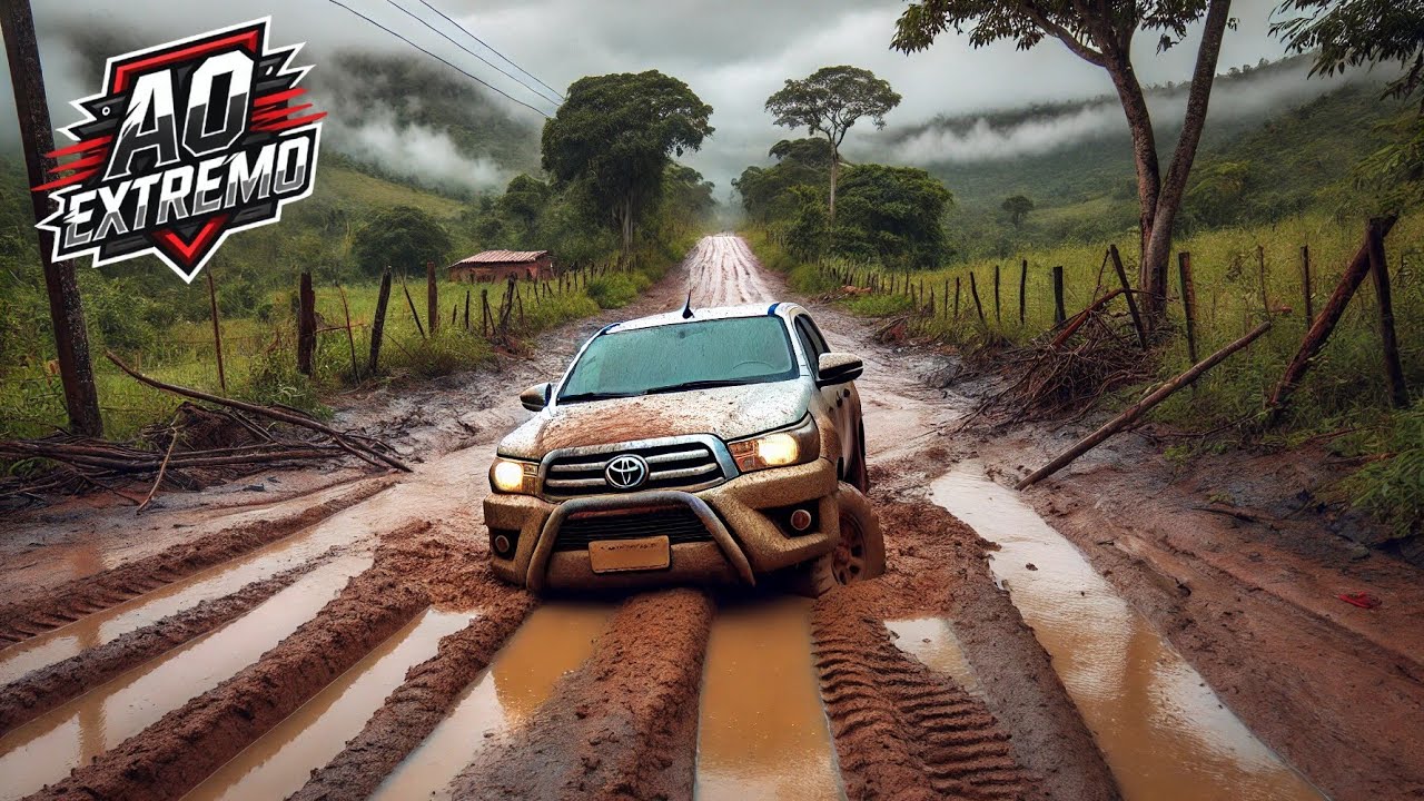 🔥AS CAMIONETES AO EXTREMO!! HILUX, AMAROK , L200 E RAM ATOLADA NA LAMA!
