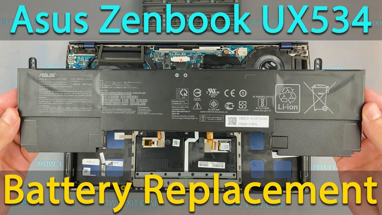Замена аккумулятора на Asus ZenBook 15 UX534 | Пошаговое руководство своими руками